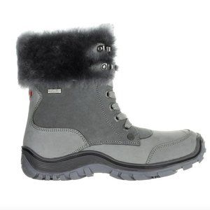 Pajar Abbie Waterproof Grey Leather Boots 10 NWOB